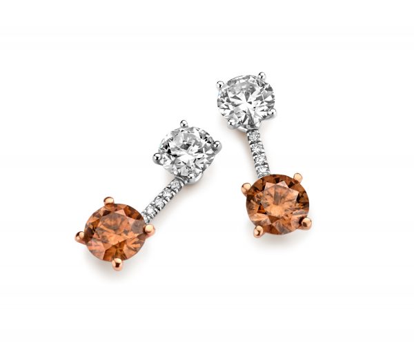 Colour stone earrings