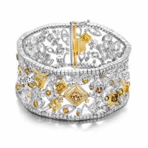 Bracelet fancy yellow diamond